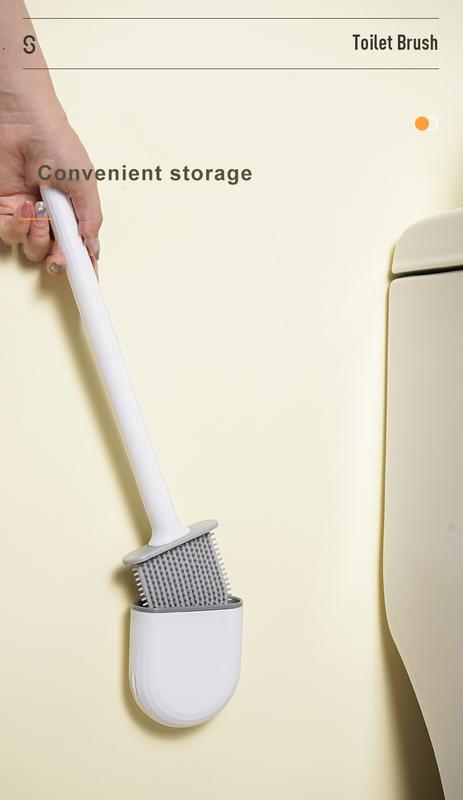 Product Introduction of Bàn Chải Nhà Vệ Sinh Gắn Tường, Bàn Chải Silicon Đầu Phẳng, Chất Tẩy Rửa Nhà Vệ Sinh, Bộ Bàn Chải Làm Sạch Nhà Vệ Sinh, Phòng Tắm 14