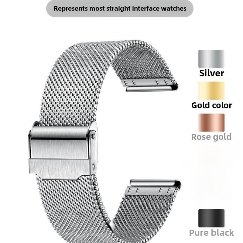  Dây đeo đồng Đồng Hồ bằng thép 12mm 13mm 14mm 15mm 16mm 17mm 18mm 19mm 21mm 22mm 24mm Vòng đeo tay đồng Đồng Hồ dành cho nam và nữ Dây đeo đồng Đồng Hồ bằng thép không gỉ Milan Thay thế cho DW Tissot Armani 