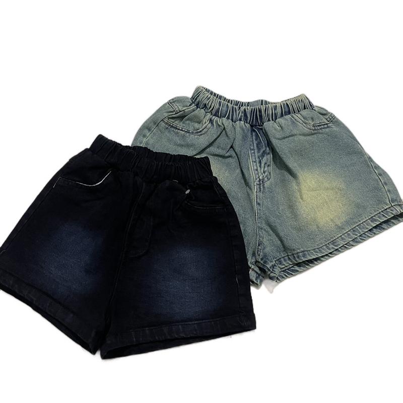 Quần jean đùi màu bụi cá tính hot trend cho bé gái 17-30kg 3