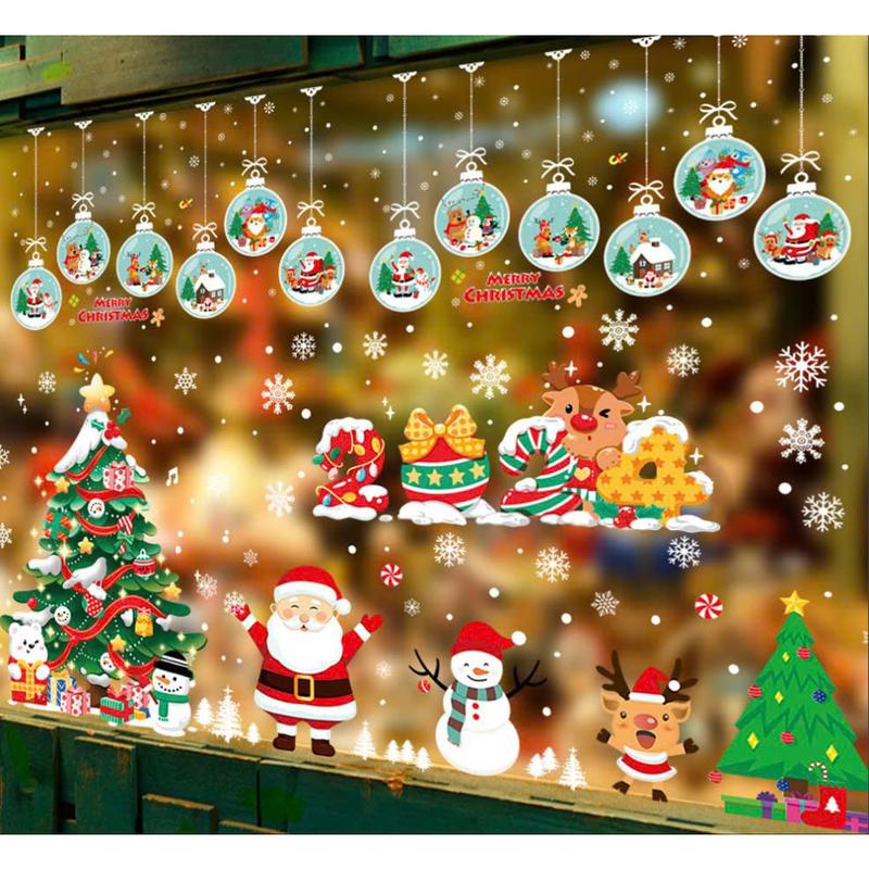    NOEL LIVE 50X70CM   DECAL TĨNH ĐIỆN DÁN CỬA KÍNH MÙA GIÁNG SINH - DECAL HÍT TĨNH ĐIỆN DÁN KÍNH YN6673 