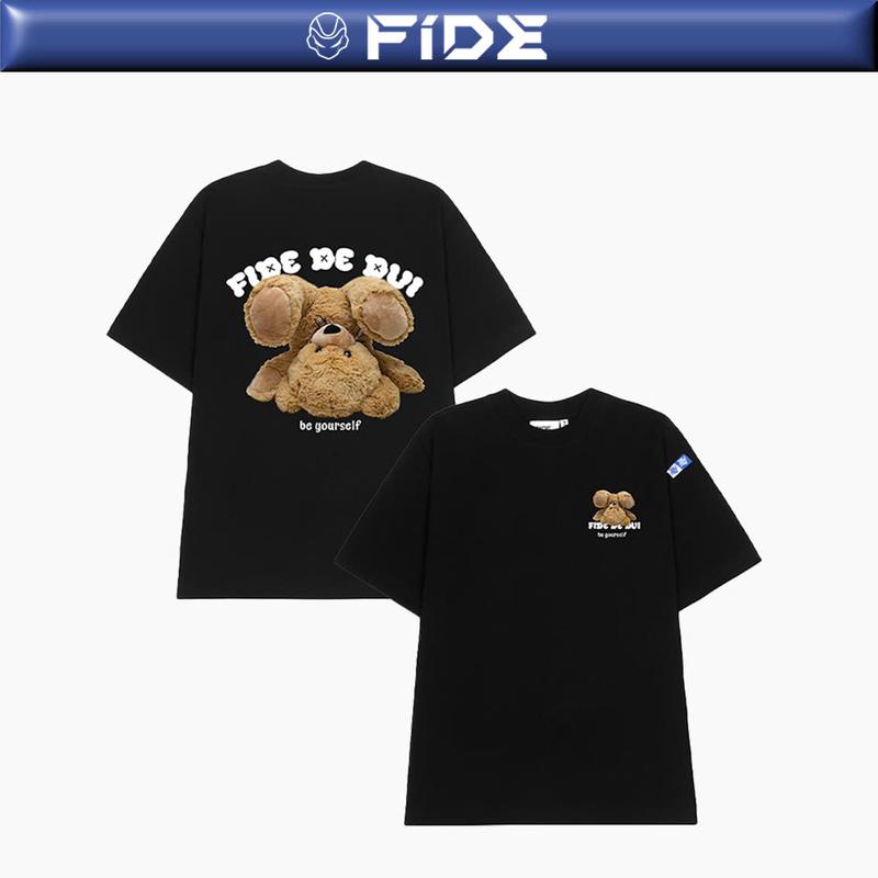 Áo thun FIDE Teddy phông unisex form rộng local brand nam nữ cổ tròn oversize - AT128
