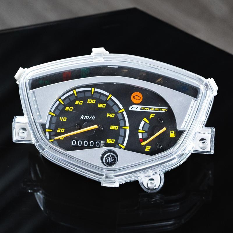 Đồng hồ spack kim vàng - nền xanh - phụ kiện xe máy  Sử dụng cho sirius - ex 2010 Phụ Tùng