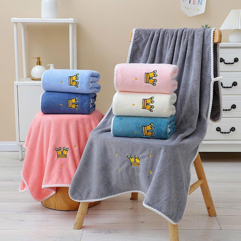 [Zâu] Combo 2 khăn Tắm + Mặt thấm hút nước (140x70cm + 35x75cm) 5