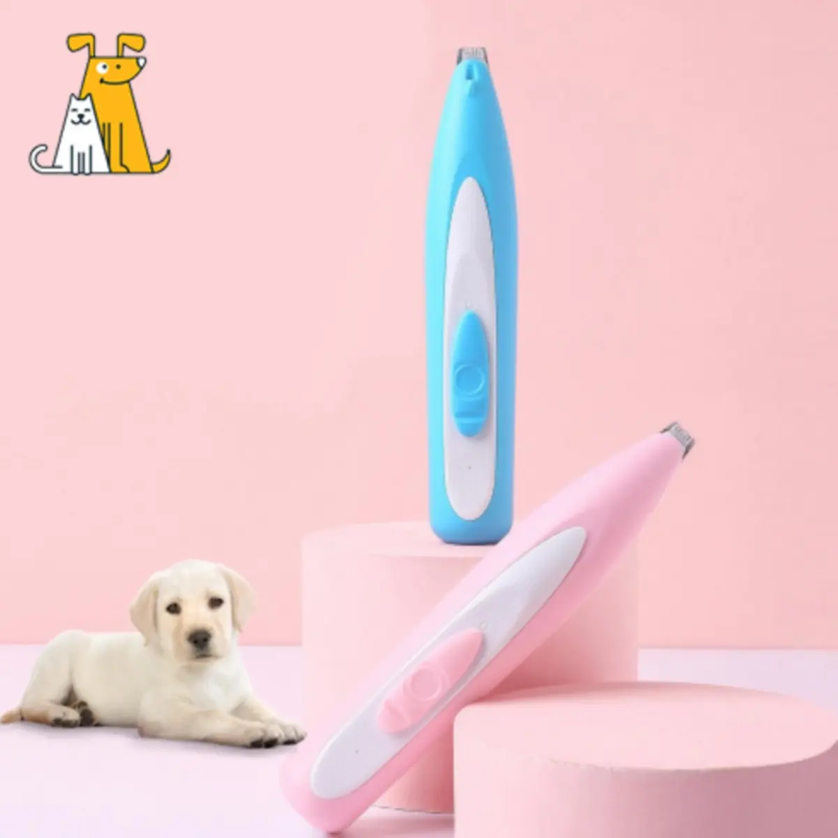 Dog/cat foot trimmer Electric push with Light foot shaver for pet shear dog hair shaver