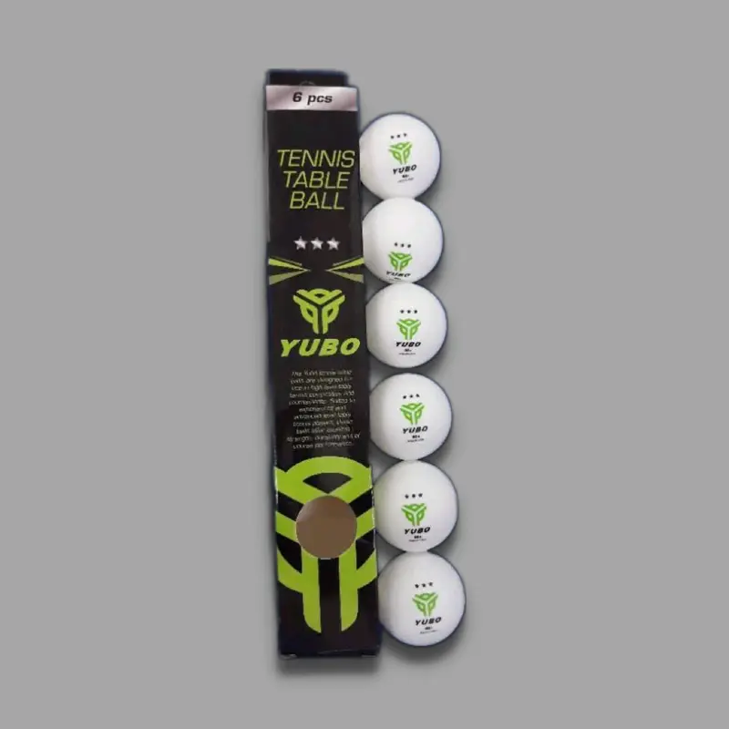 Bola Pingpong Tenis Meja Yubo 3 Star Warna Putih & Kuning Ball 2