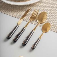 Gambar Marble Streaks Black Table Spoon / Sendok Makan dari Brewsuniq Store Kota Medan 4 Tokopedia