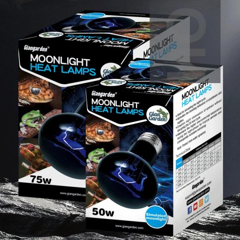 Product Introduction of Pet Heating Lamp Reptile Snake Heat Night Light 25W 50W 75W 100W  Lizards Snakes Reptiles Lamp Heat Bulb Feeding Box Supplies 25