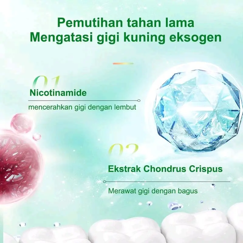 Milcosen niacinamide Pasta gigi penghilang karang pemutih gigi dan menyegarkan mulut Memutihkan Perawatan 5
