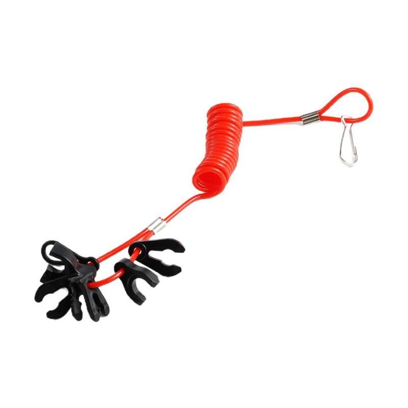 Product Introduction of 1set 7 Keys Boat Engine Outboard Motor Kill Switch Lanyard Motorboat Safety Urgent Rope Key Selling Reminder Tether Flameout Rop 37