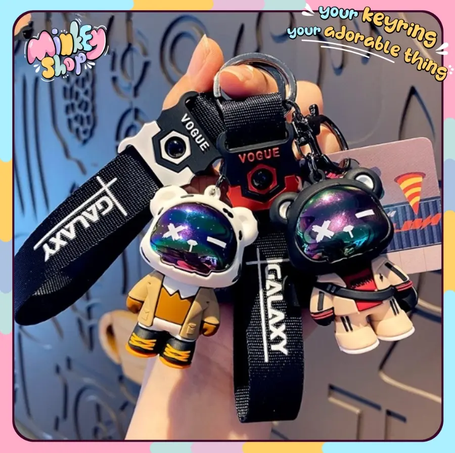 Móc Khóa Đẹp Hình Kaws Mặt Đen Móc Chìa Khoá Cute phụ kiện Túi Xách Nữ dễ thương -Minkey