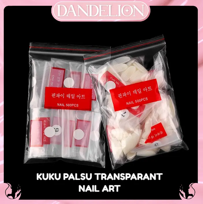 DND 500pcs Kuku Palsu transparant Coffin Round Short Round Stiletto Fake Nail Art 0