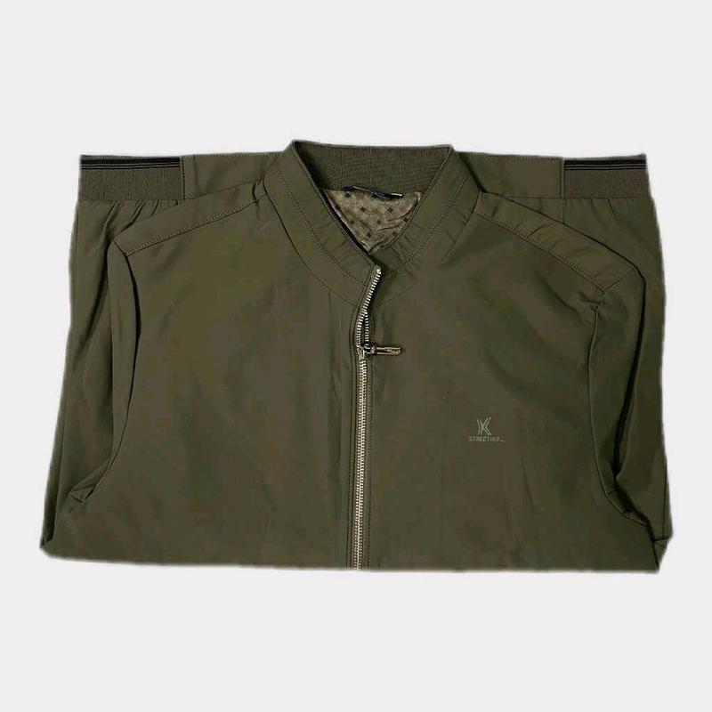 Áo khoác gió nam trung niên có khả năng chống nước lót lụa cao cấp 2 lớp có túi - Menswear Jacket Nhung 7