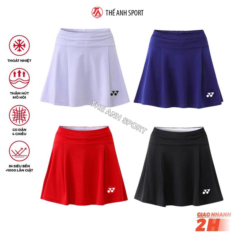Váy Cầu Lông Dáng Xòe A33, Váy Thể Thao Tôn Dáng Chất Liệu Thoáng Mát, Co Giãn 4 Chiều Sport Tập Thể Dục