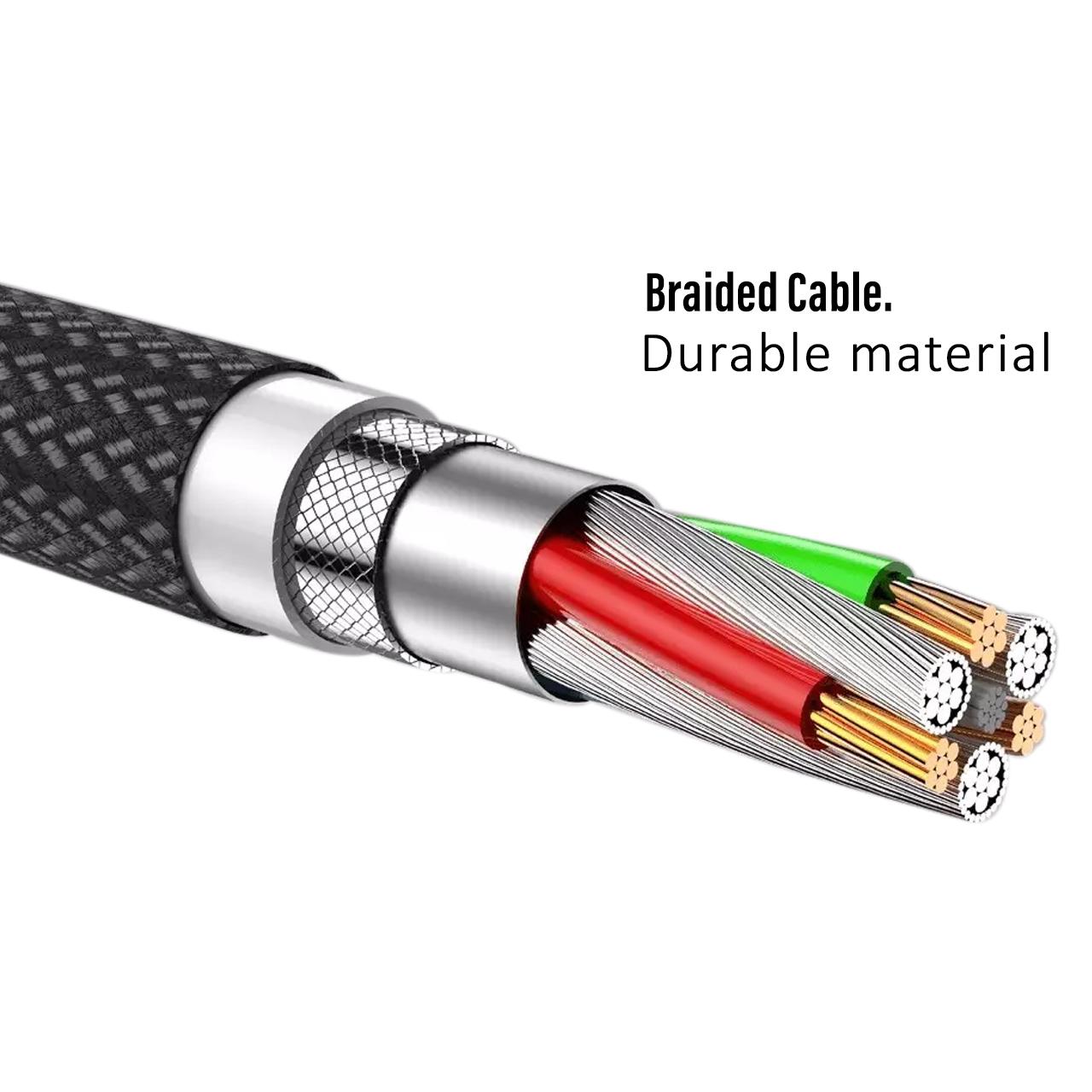 Cable Data USB to C/Lightning Loops MFI Braided Gaming Kabel Charging