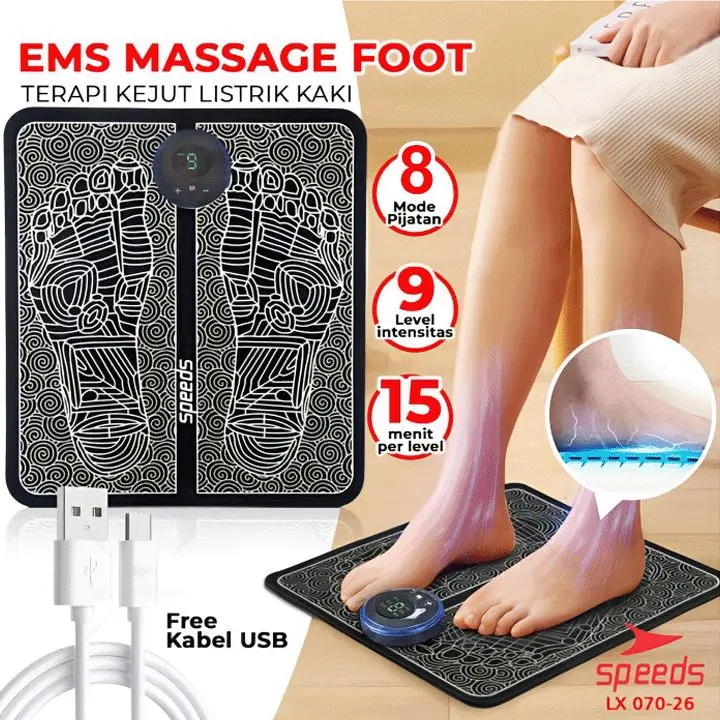 DW - EMS Foot Massager Alat Pijat Electric Alat Terapi Pijat Akupuntur Refleksi Kaki getar Termurah