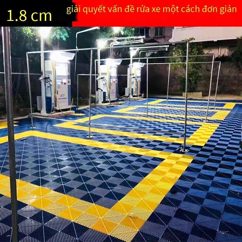 1,8 Cm Rửa Xe Phòng Sàn Lưới Tản Nhiệt Rửa Xe Miễn Phí Đào Rãnh Sàn Cống Nhựa Nối Vách Ngăn 4S Cửa Hàng Lưới Tản Nhiệt Miếng Đệm 0
