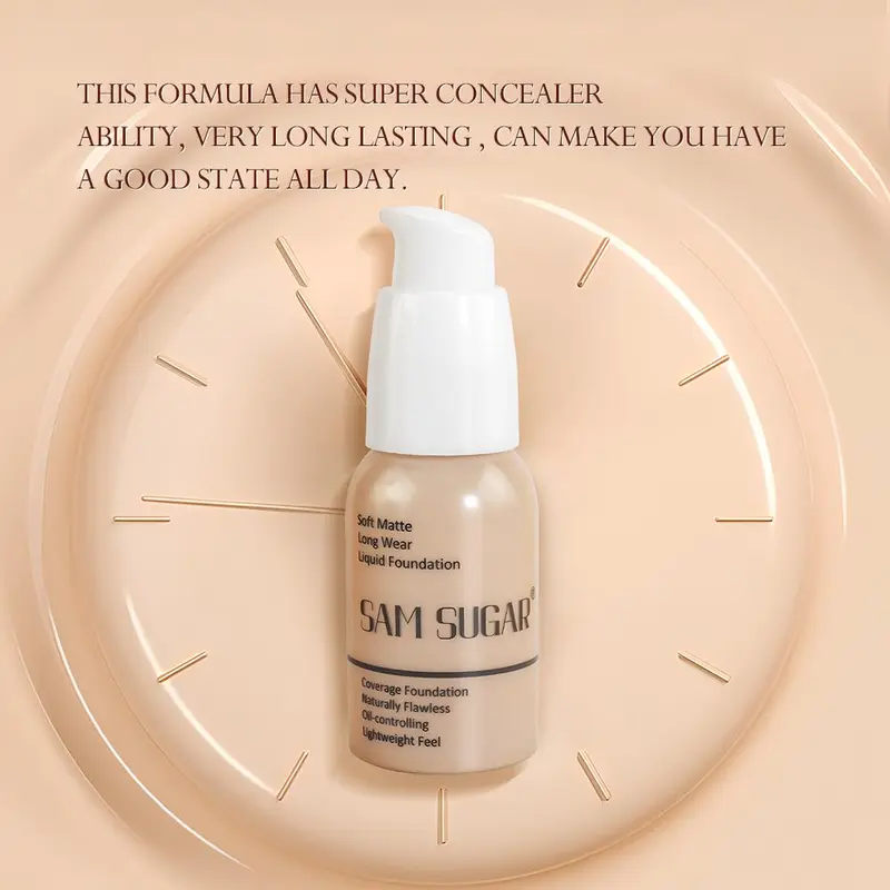 Long-lasting Moisturizing Foundation, Lightweight Concealer Foundation for Women & Girls 5