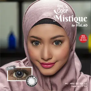 [COD] Softlens Living Color MISTIQUE by Irislab Contact Lens Brown Eye Gray Soflens