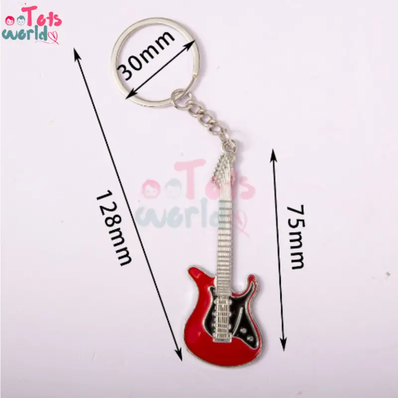 Totsworld - Gantungan Kunci Guitar Couple Pasangan - Keychain Guitar 8
