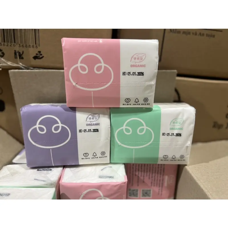 Gói lẻ giấy  rút organic cao cấp siêu dai 1