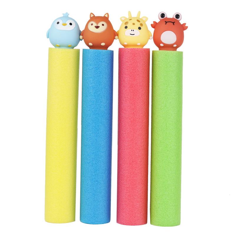 Product Introduction of Summer Beach Water Toys Children's Pull-out Foam Water Animal Head High Pressure Water  Interesting Outdoor Toys 5