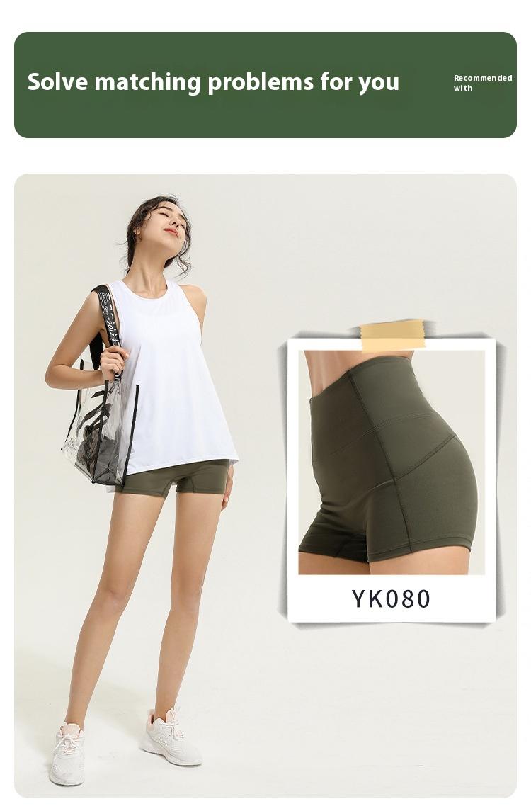 Product Introduction of Áo Lửng Thể Thao Không Tay Áo Lưng, Quần Áo Tập Yoga, Áo Lửng Chạy Bộ Dáng Rộng, Áo Cánh Tập Thể Dục Aerobics, Dành Cho Nữ, Bán Buôn Mùa Hè, Hàng Mới Về 8