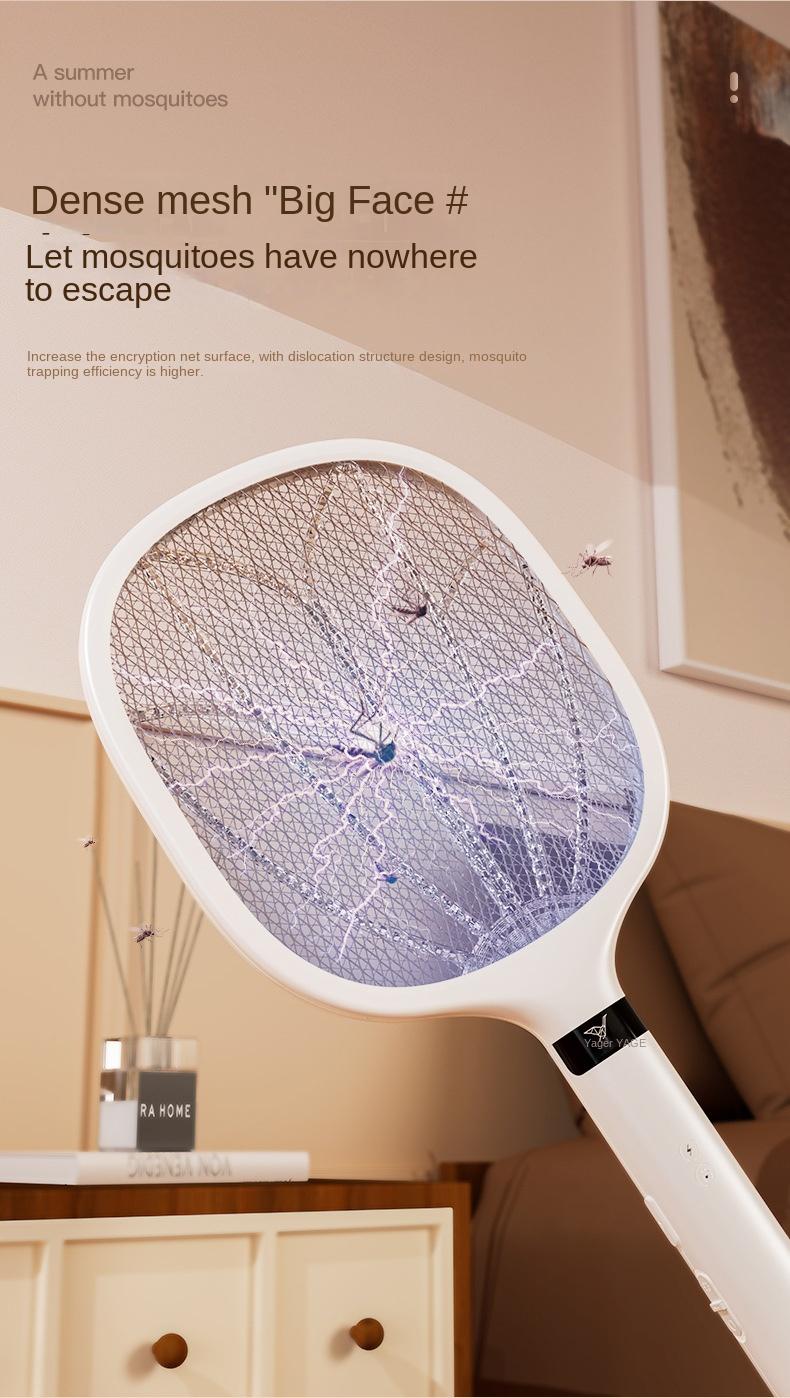 Product Introduction of Household Rechargeable Electric Mosquito Swatter Outdoor Electric Shock Handheld Pest Killer Swatter Electronic Mosquito Killer 1