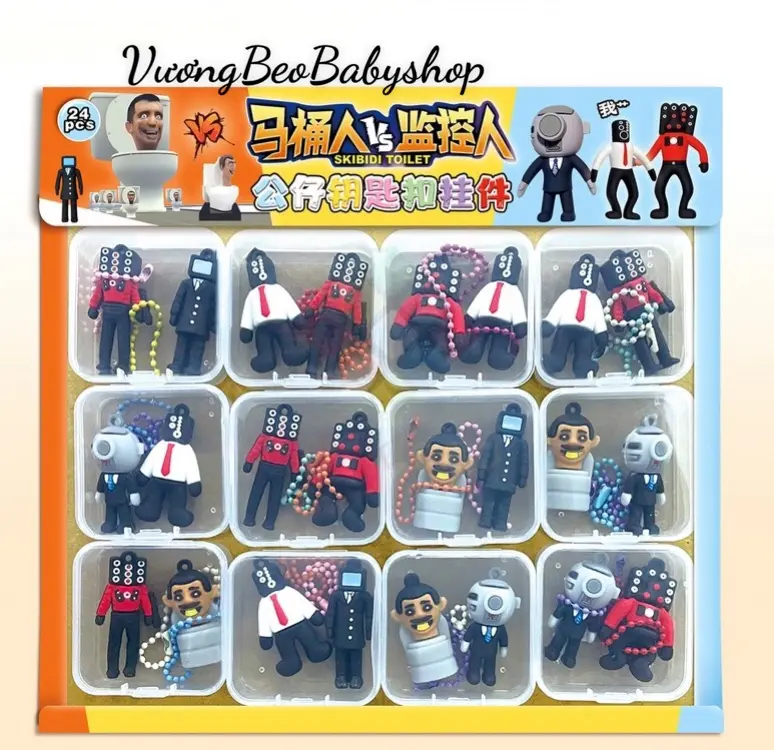 Mô hình Skibidi Toilet Quái Vật Bồn Cầu Cameraman Speakerman TV Man Hot Trend