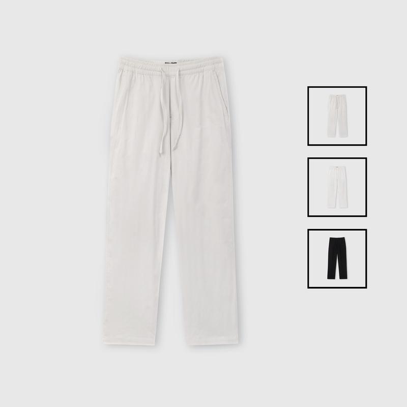 Quần dài ROWAY, vải linen co giãn nhẹ | suông linen