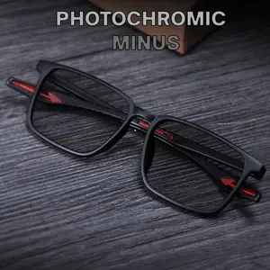 Kacamata Fotokromik Minus Sporty 1212 Fashion Korea Retro Anti Blue Light anti Radiasi Model Sporty FM Kacamata Photochromic Minus Velocity Optik Kacamata Velocity