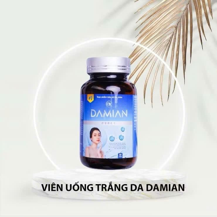 Viên Uống Trắng Da Damian Hộp 30 Viên Hỗ Trợ Dưỡng Da 1