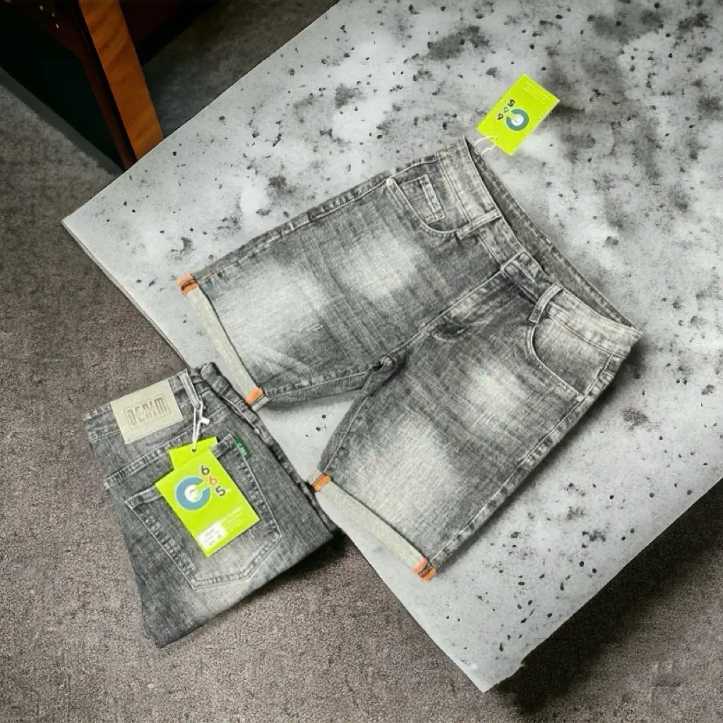 Quần short jean nam xám nhạt (Ảnh shop tự chụp)   Pants