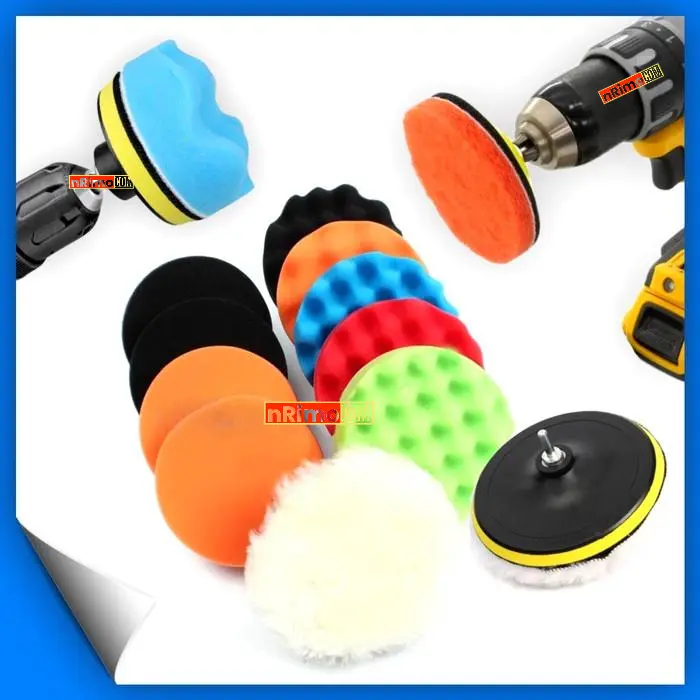 Mata Bor Busa Poles Mobil Motor Sponge Polish Pad Polishing Polisher 5 Inch 10 Pcs Compound Wax Detailing Buffing Spon Car Body Kompon Polesan 0