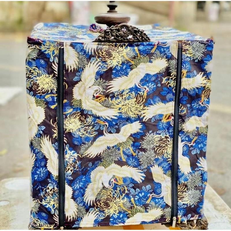 Áo Hoa Lồng Chim Chào Mào Họa Tiết Bách Hạc Vuông, Thái Chất Lượng Cao Cấp