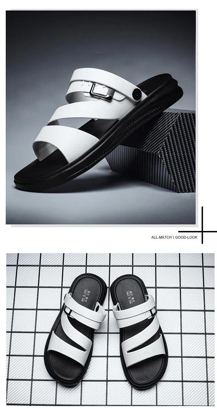 Product Introduction of Valazo men's casual sandals Korean men's slippers non-slip beach shoes for summer 4