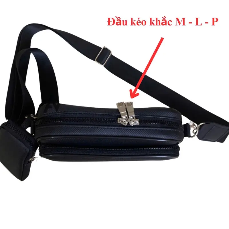SIZE NHỎ - Túi Đeo Chéo Logo M L P Thời Trang Nam Nữ Chống Thấm Size Dài 21 x 14 x 7cm - WIN BAG SAI GON 3