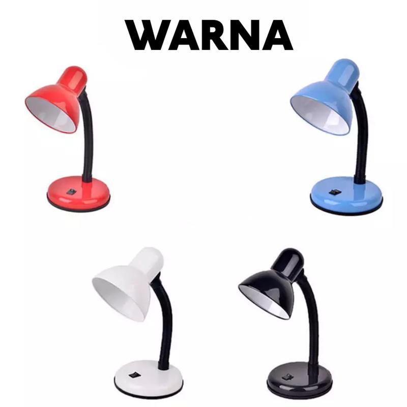 Lampu Belajar Jepit / Lampu Kerja / Meja Leher Flexibel Fitting E27 COD Free Ongkir 1