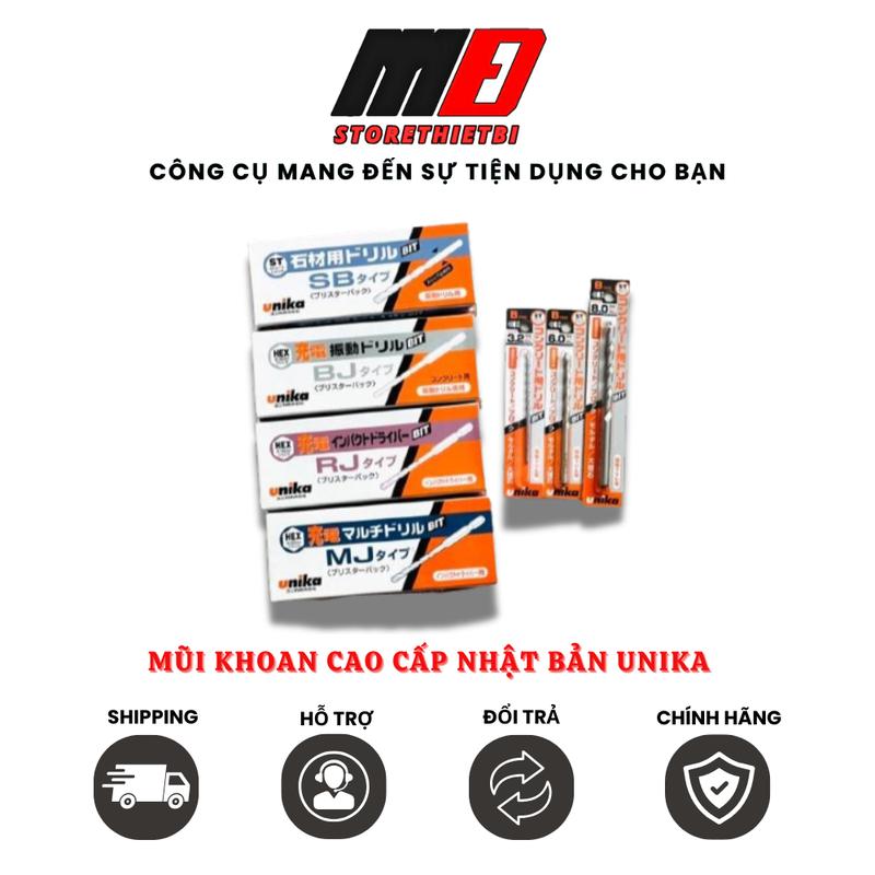 Mũi Khoan Cao Cấp Cho Máy Khoan Và Siết Vít Chính Hãng Unika (Nhiều Kích Thước)