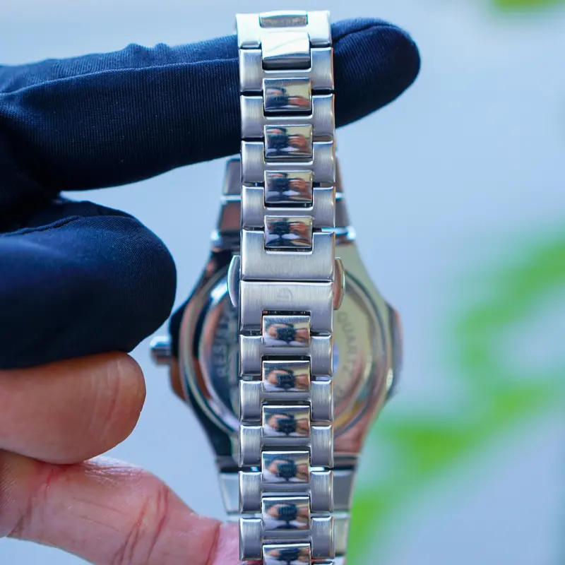 Đồng hồ nam Pagini dáng tàu ngầm Nautilus GBW9979 viền đá mặt vuông dây, khung thép không gỉ chống nước 3atm bảo hành 12 tháng 6