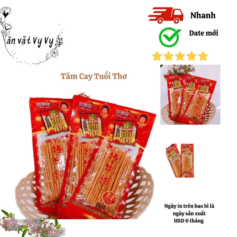 1 gói  Tăm Cay Tuổi Thơ Chuẩn Vị 1