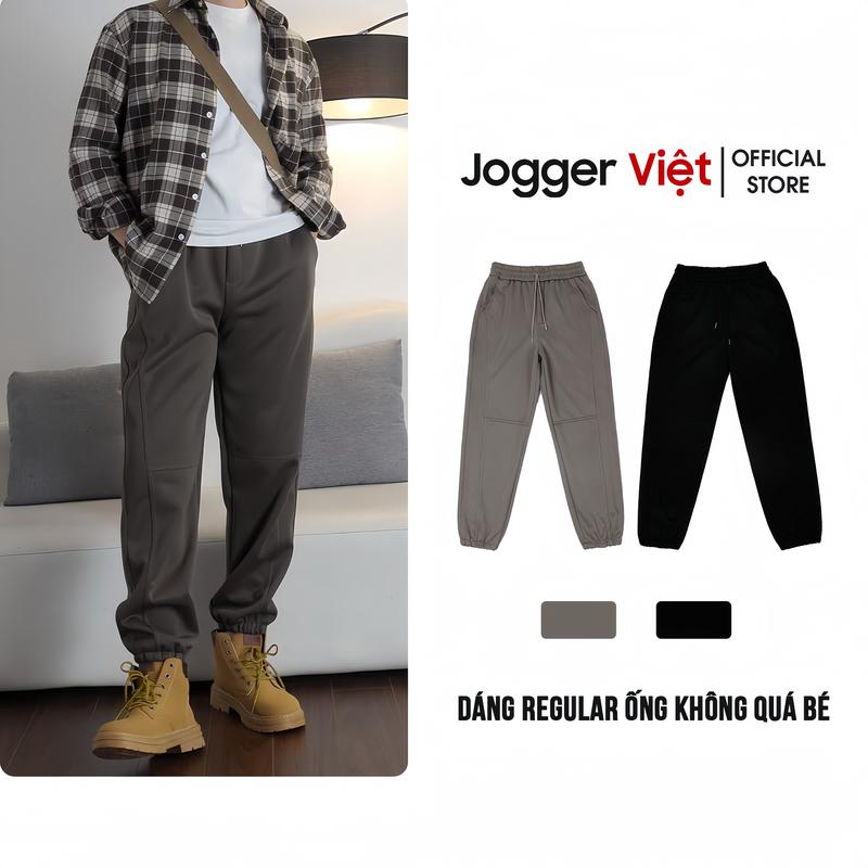 Quần Jogger Nỉ Đường Line Dọc Quần Nam Nữ Unisex Bo Gấu Cao Cấp, Quần Nỉ 2 Da 300gsm Dầy Dặn Dáng Thể Thao J01 Jogger Việt Tập Thể Dục Tập Gym Tổ Ong Sport