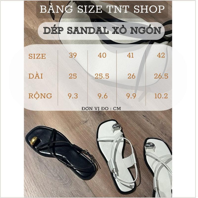 GIÀY NỮ SANDAL BỆT BIGSIZE XỎ NGÓN 39 40 41 42 [TNT SHOP BIGSIZE 60KG 90KG] Nữ DéP
