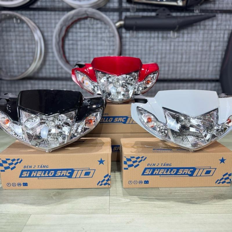 Bộ Đầu Đèn Sihelo Sirius 50 và 110cc ( Có bóng sẵn sinhan và bóng chính ) lắp đặt sirius xăng cơ