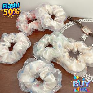 Super สง่างาม ตาข่าย Scrunchie, สำหรับผู้หญิง, ที่คาดผมหางม้า, สไตล์โมริ, เชือกผูกผมซาลาเปา, สไตล์ใหม่, สต็อกพร้อมในปี 2025