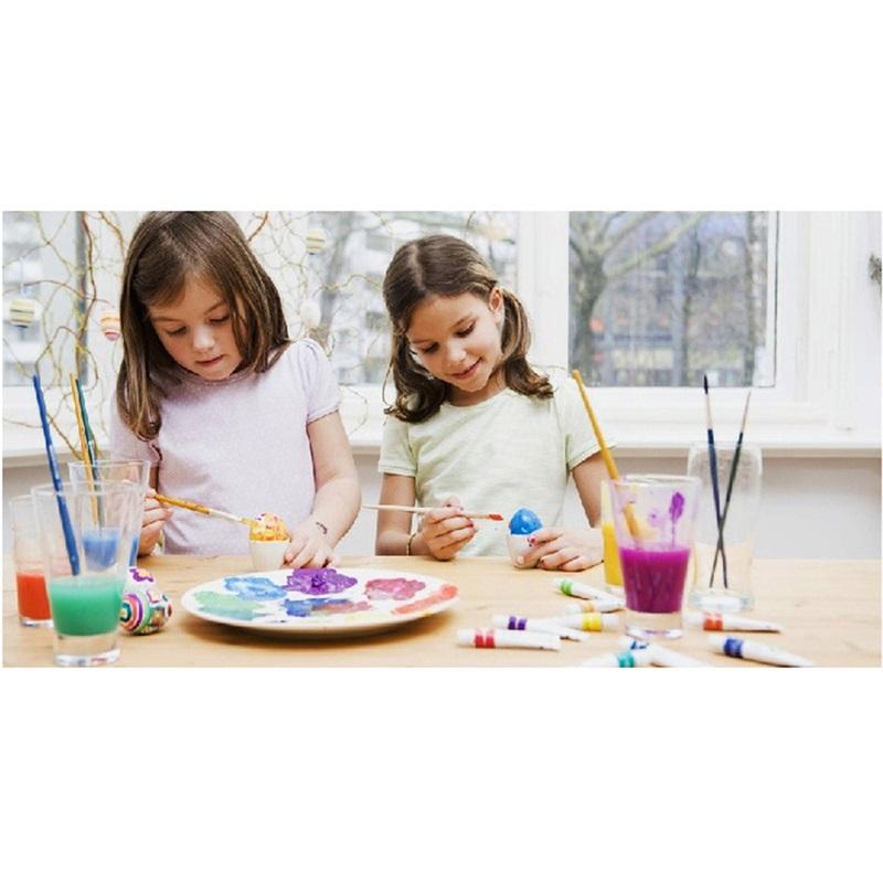 3pcs White Sponge Brush Foam Painting Roller Brush Kids Craft Tool Drawing 5