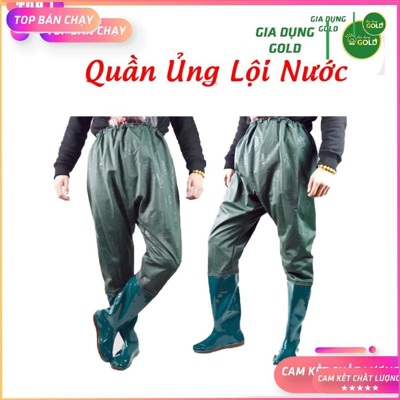  Ủng Liền Quần Làm Ruộng Làm Ao 2 Lớp - Ủng Đi Mưa Làm Bếp Làm Vườn Bảo Hộ Lao Động 