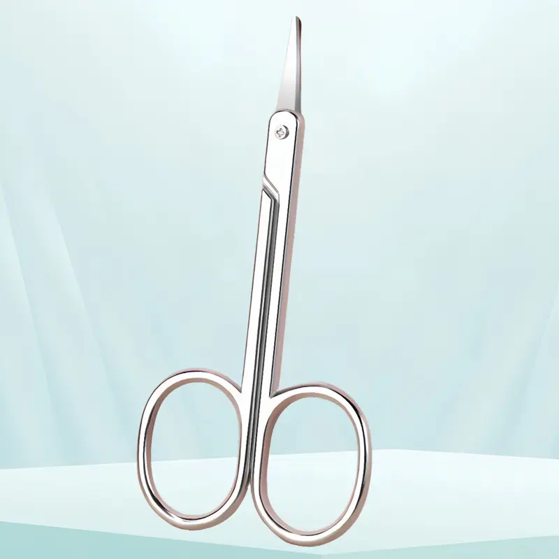 Wholesale Eyebrow Scissors Beauty Scissors Eyebrow Scissors Beauty Tools Die-Cast Pointed Nose Hair Scissors Eyebrow Trimming Small Scissors