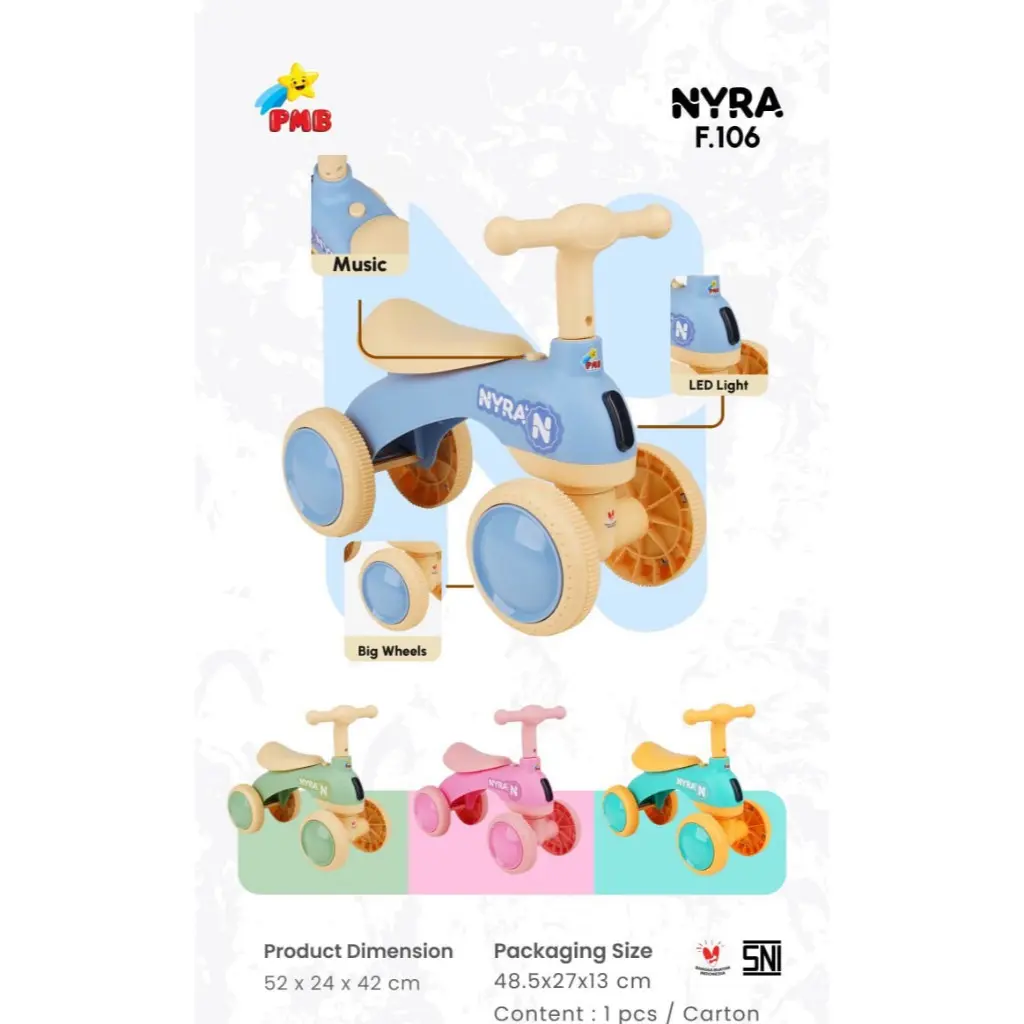 RIDE ON MAINAN ANAK MURAH PMB F-106 NYRA