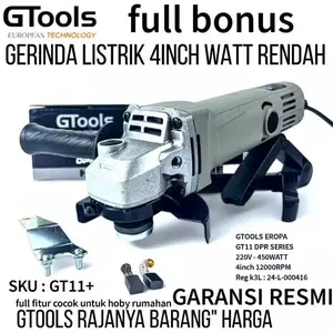 Gerinda Listrik GTools Eropa GT11+ 450W 4inch 12000RPM MURAH