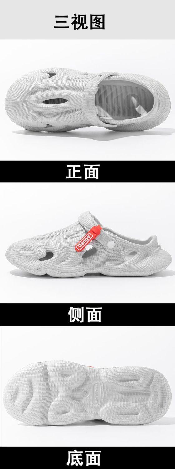 Product Introduction of Waste Soil Wind Cocoon Breaking Series Men's Outdoor Casual 2025 New Beach Sports Two-Way Wear Driving Non-Slip Pump 12